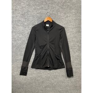 Gymshark black jacket with mesh on sleeves size small gym